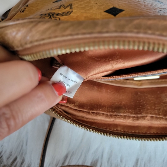 100% Authentic congnac MCM vintage crossbody bag - Picture 10 of 15